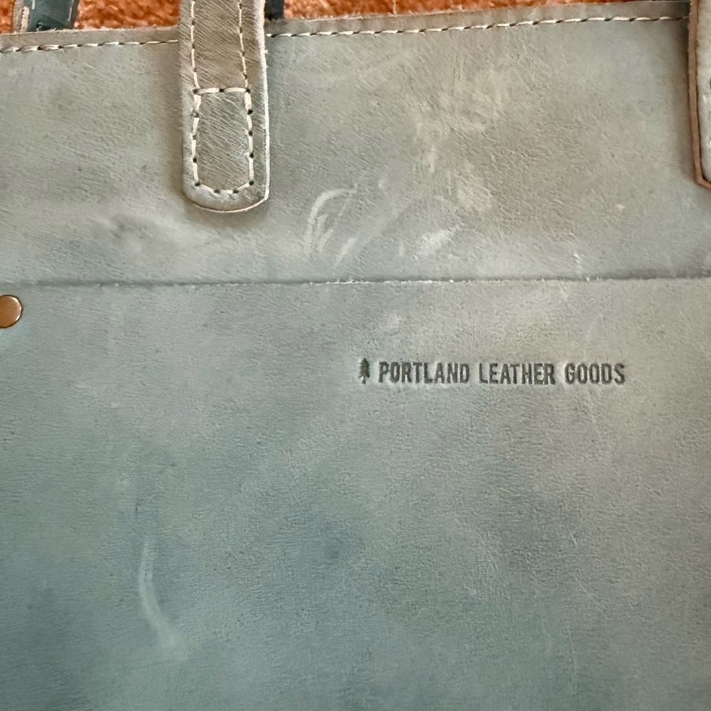 Portland Leather Mini Crossbody in Aqua - Picture 3 of 6